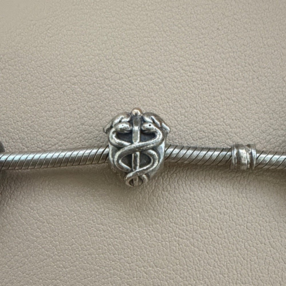 Pandora Medical nurse Silver Snake Charm